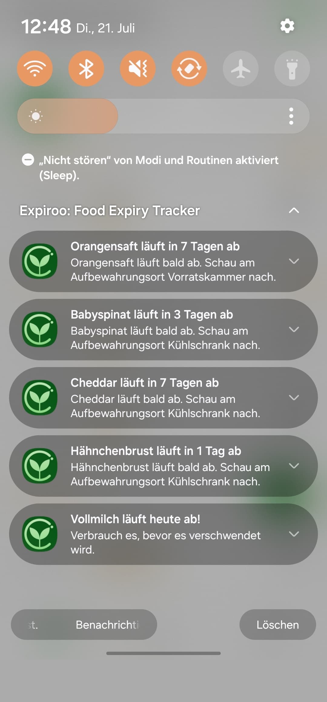Eine Erinnerung vor dem Ablaufdatum